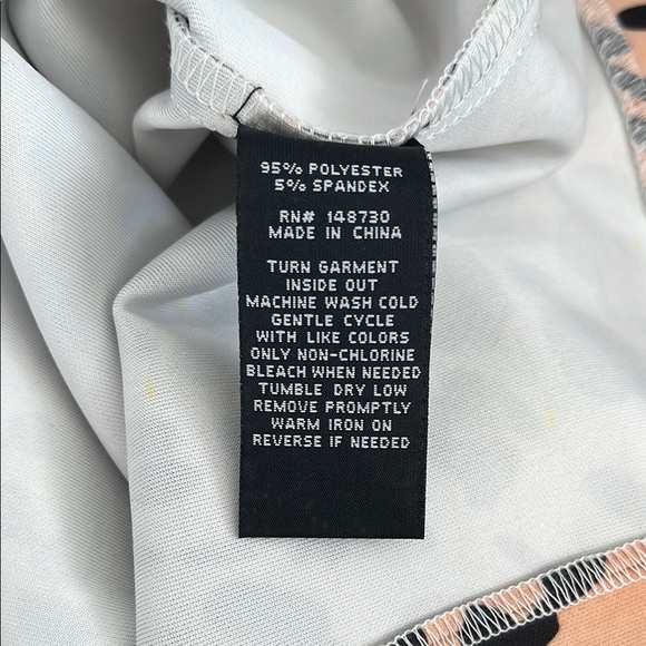 ECI NWOT Brown Cream Animal Midi Skirt stretch, Size M - Picture 8 of 9